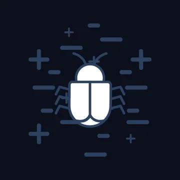 Bug icon image Stock Illustration