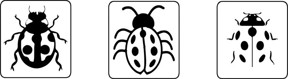 Bug icon isolated on background Stock Illustration