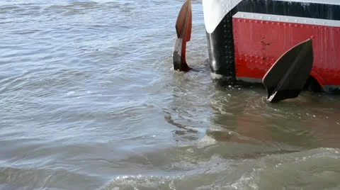 Bug an inland ship Stock Footage 12283315