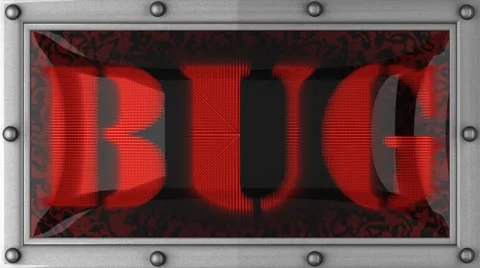 Bug on led Stock Footage 8683890