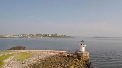 Bug Light Aerials Video stock 42357354