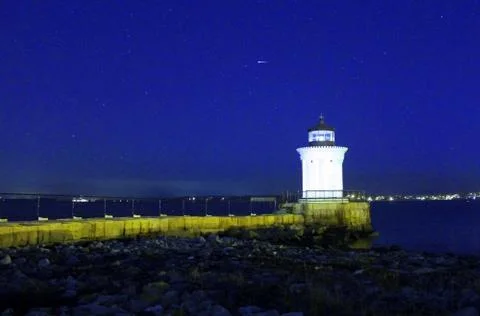 Bug Light in Early Dawn Stockfoto's