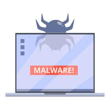 Bug malware icon, cartoon style イラスト素材