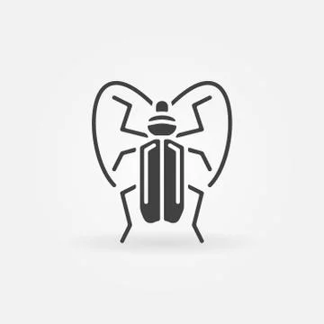 Bug or beetle icon Stock Illustration
