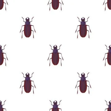 Bug pattern seamless vector イラスト素材