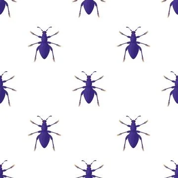 Bug pattern seamless vector Stock Illustration