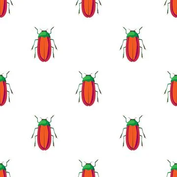 Bug pattern seamless vector Illustrazione stock