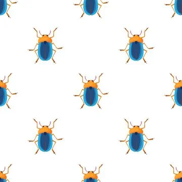 Bug pattern seamless vector 스톡 일러스트