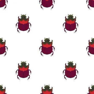 Bug pattern seamless vector イラスト素材