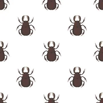 Bug pattern seamless vector Stock Illustration