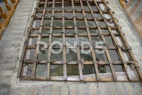 Bug pit in Zindon Prison, Bukhara, Uzbekistan Stock Photos