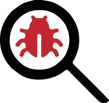 Bug in the programming code 스톡 일러스트