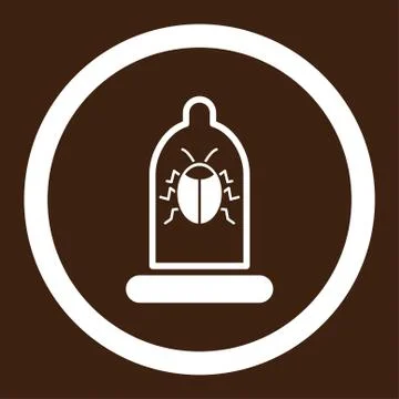 Bug Protection Rounded Vector Icon Illustrazione stock