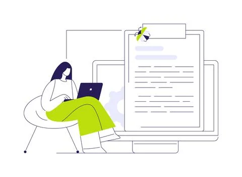 Bug report abstract concept vector illustration. Stock Illustration