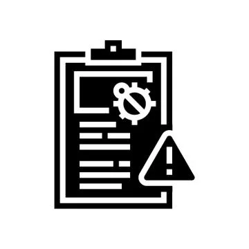 Bug report glyph icon vector illustration Illustrazione stock