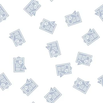Bug report glyph seamless pattern Stock Illustration