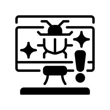 Bug Report Line Icon, Outline Symbol for Error Logging, Issue Tracking, Sof.. Stock-Illustration