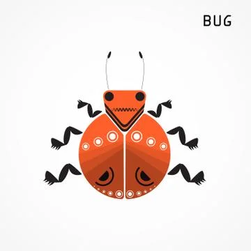 Bug sign. Insect icon. Stock Illustration