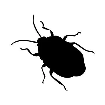 Bug Silhouette 스톡 일러스트