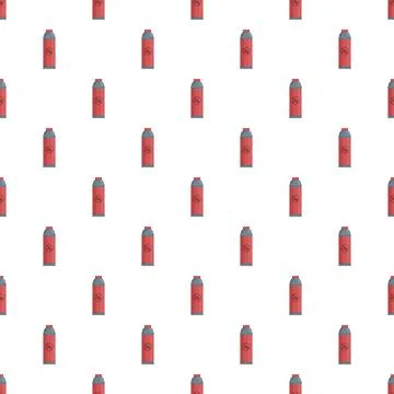 Bug spray can seamless pattern with insect symbol Stock Illustration