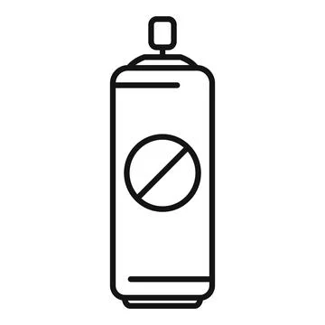 Bug spray icon outline vector. Operation medical Stock Illustration