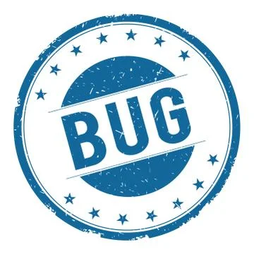 BUG stamp sign Stock Illustration