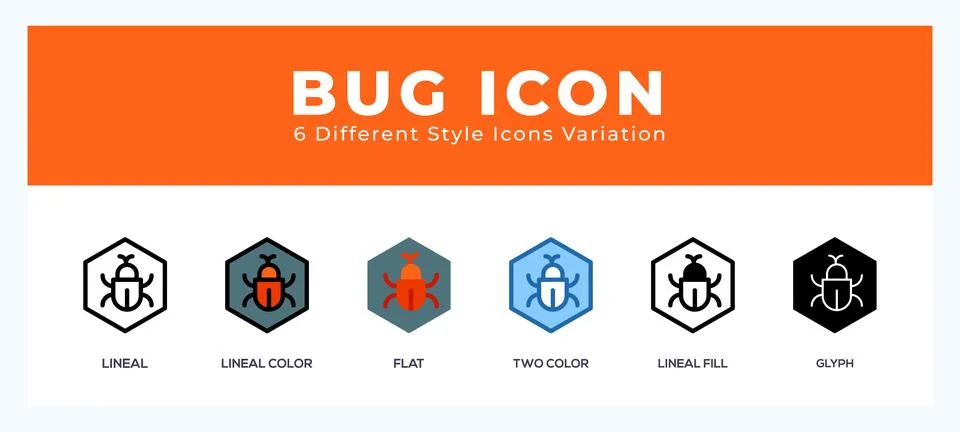 Bug symbol icon vector. symbol illustration Stockillustratie