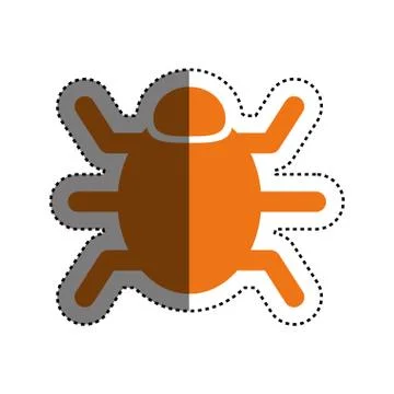 Bug system technology Illustrazione stock