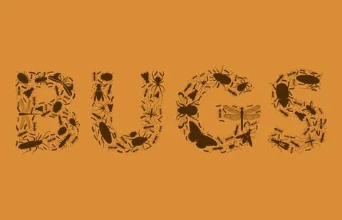 Bug text Illustrazione stock
