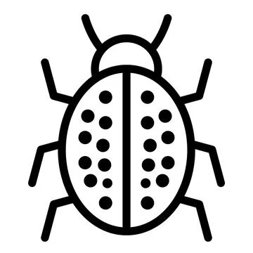 Bug Vector Icon Design Illustration Illustrazione stock