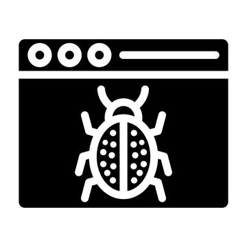 Bug Vector Icon Design Illustration Stock Illustration