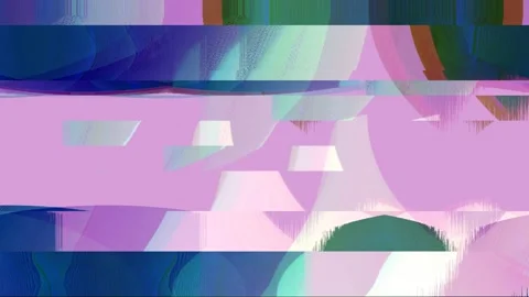 Bug video geometric shapes, pixels, vhs pause, tv, pink, loop Stock Footage 118576967