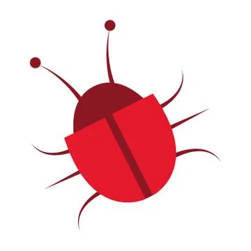 Bug virus symbol Illustrazione stock