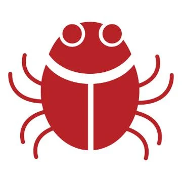 Bug virus symbol Illustrazione stock