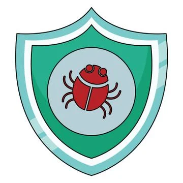 Bug virus symbol Illustrazione stock
