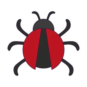 Bug virus symbol isolated Illustrazione stock