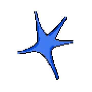 Bug y2k shape pixel art vector illustration 库存插图