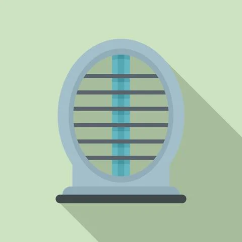 Bug zapper icon, flat style Stock Illustration