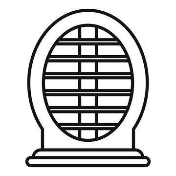 Bug zapper icon, outline style Stock Illustration