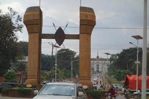 The Buganda monument in Kampala Foto stock