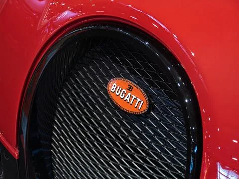Bugatti Veyron Close-Up: Iconic Features and Design Elements Stock Photos