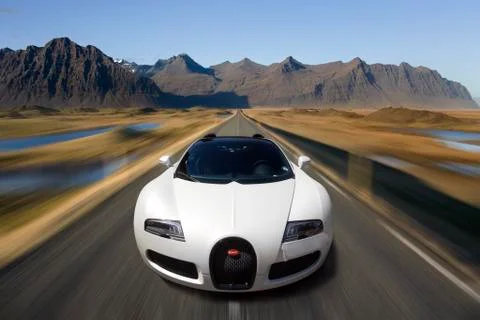 Bugatti Veyron Supercar Stock Photos