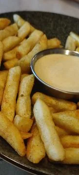 Buger &amp; potato Foto stock