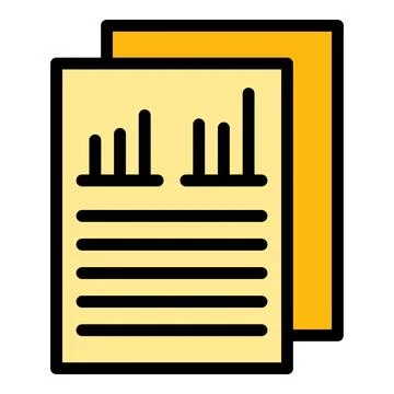 Buget market studies icon vector flat Stock Illustration