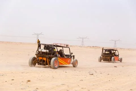 The buggies caravan on walk Фото