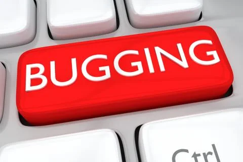 Bugging concept Illustrazione stock