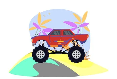 Buggy Car Concept Illustration Stock Illustration
