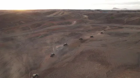 Buggy in a desert in Cape Verde Video stock 328110181