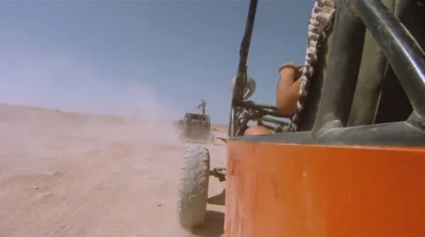 Buggy in the desert Stock Footage 12093755