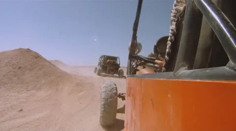 Buggy in the desert Stock Footage 12093945